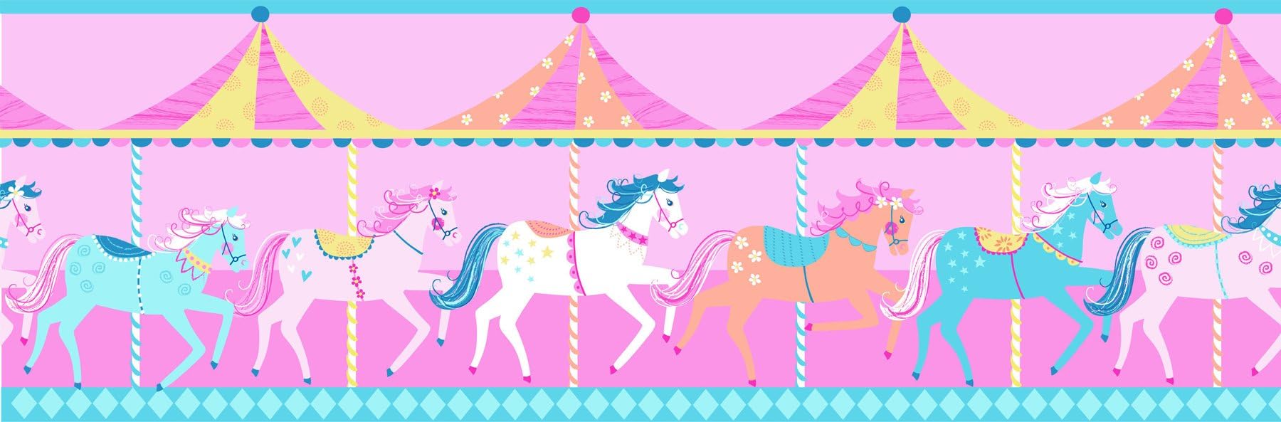 Fun4WallsCarousel Self Adhesive Border