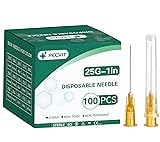100Pack 25Ga 1 inch Needles(25mm) Luer Lock Lab