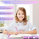 Xourspaty Secret Diary with Lock for Girls 8-14, Journal Gift Set view 3