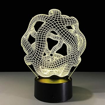 led sculptural touch table lamp