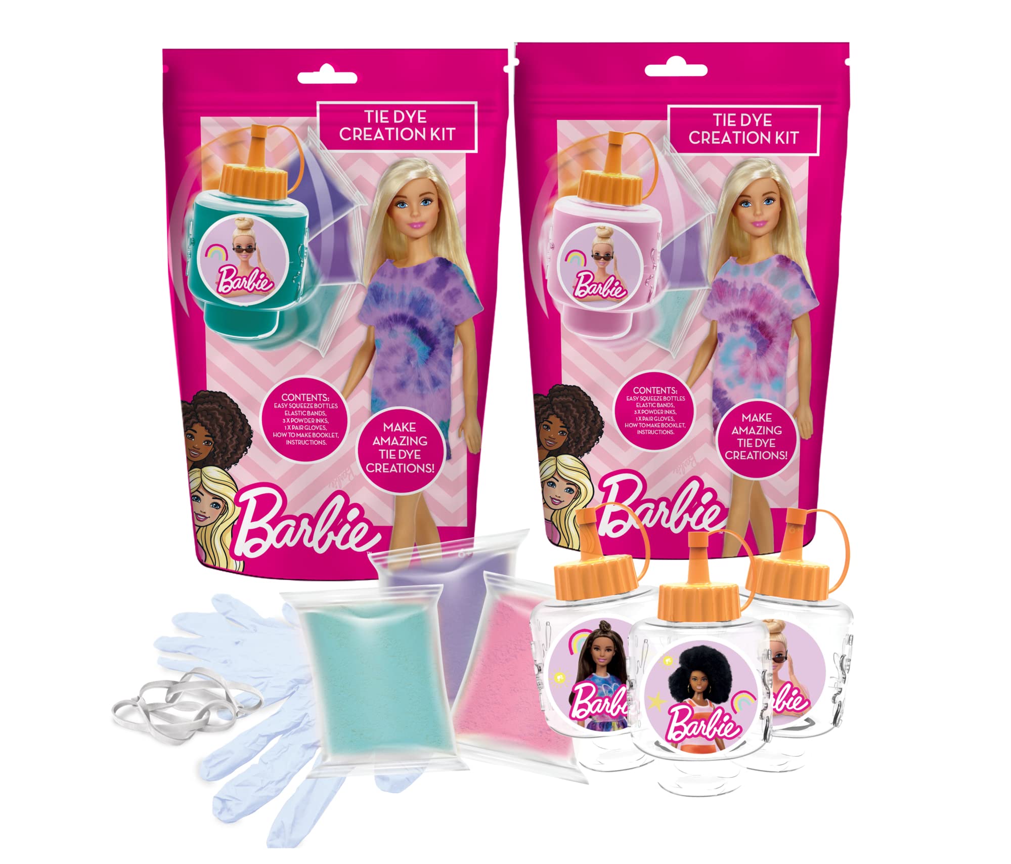 Barbie | Tie Dye Kit | Refil Pack | Random Colour | DIY Tie Dye | 6+
