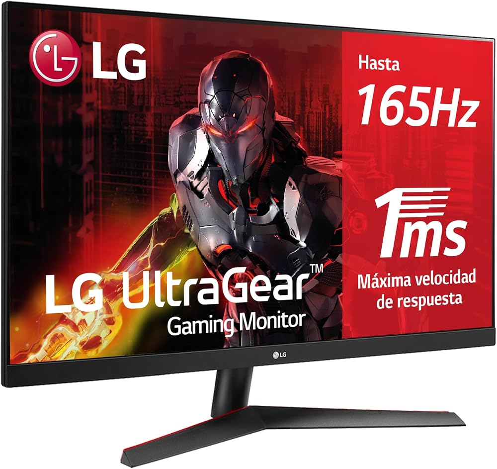 LG 32GN600-B 31.5" QHD 165Hz VA Gaming Monitor Black Red Flat PC Screen