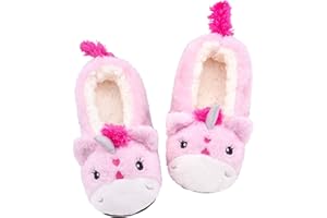 Panda Bros Womens Animal Thick & Warm Slipper Socks With Non Slip Grippers On Bottoms, Character House Shoes, Novelty Slippers for Ladies