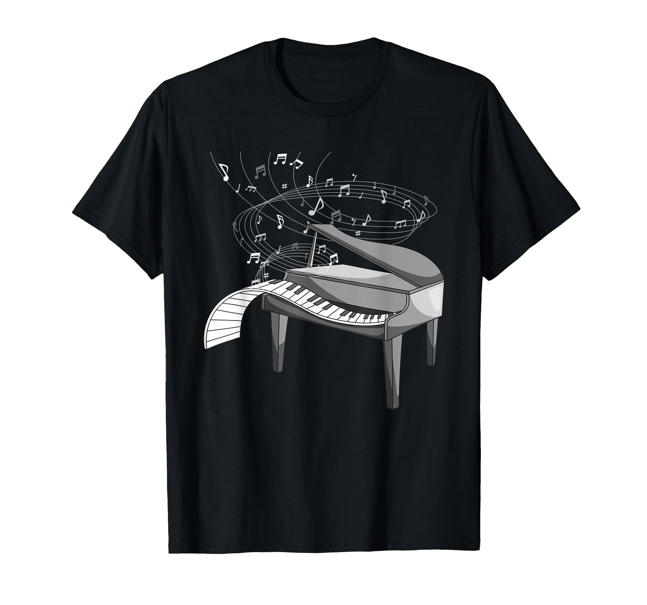 Music Notes Pianist Classical Musical Instrument Piano T-Shirt