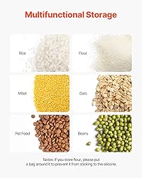 VEVOR Rice Storage Container, 4.5Gallon/20L x2