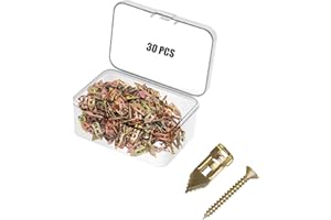 GHAPPINESS 30 PCS Self Drilling Drywall Anchors, Dry Wall Anchors, and Screws for Drywall, Used On Drywall, Plaster Board, Sheetrock, and Hollow Wall (0.47x1.18'' Self Drilling Anchors and 0.15 x1.38'' Screws)