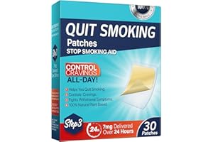 UOCASI Stop Aid Patches, Helping Quit Patch, Step 3, 30 Patches, 7mg Delivered Over 24 Hours, Easy and Effective Anti-Stickers, Best Product to Help Stop (Step 3)