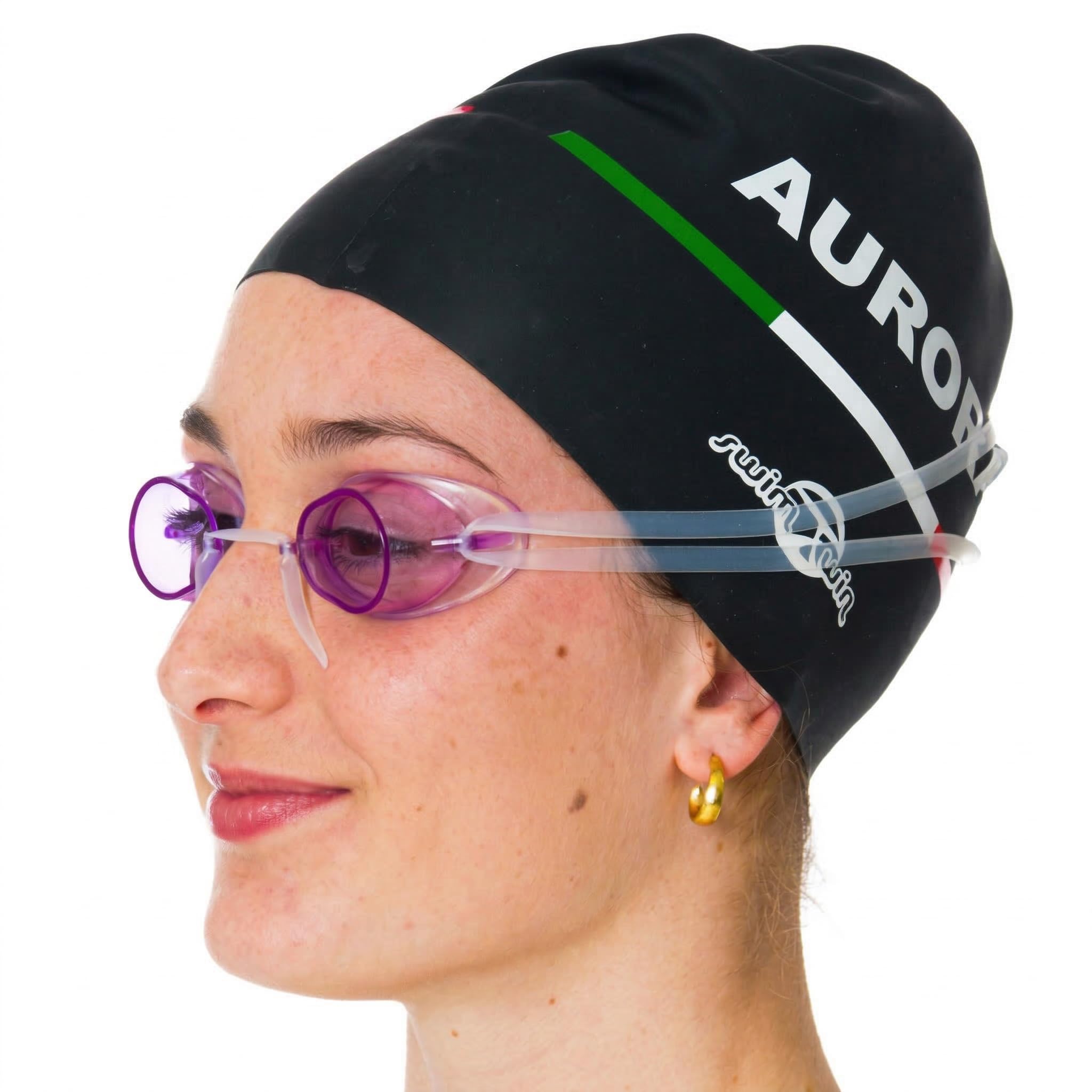 Purple Franck Swimming Goggles | Pool Goggles | Swedish Goggles |Anti-fog Goggles |Great Comfort and Visibility | Italian Design and Style