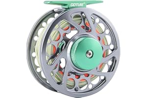 Goture 5/6wt CNC Pre-Loaded Fly Fishing Reel with Line, Left&Right Hand Exchange, Lightweight and Corrosion Resistance Fly Ro