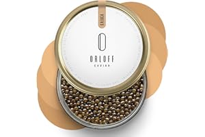 ORLOFF Kaluga Sturgeon Black Caviar - 2 OZ / 56 G – Kaluga Malossol Roe - OVERNIGHT SHIPPING