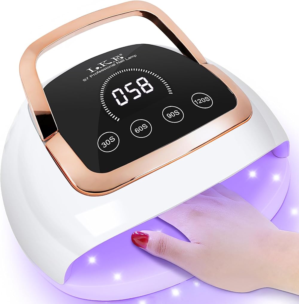 LKE 268W UV LED Nail Lamp Gel Dryer 4 Timers LCD Touch Screen Fast Curing