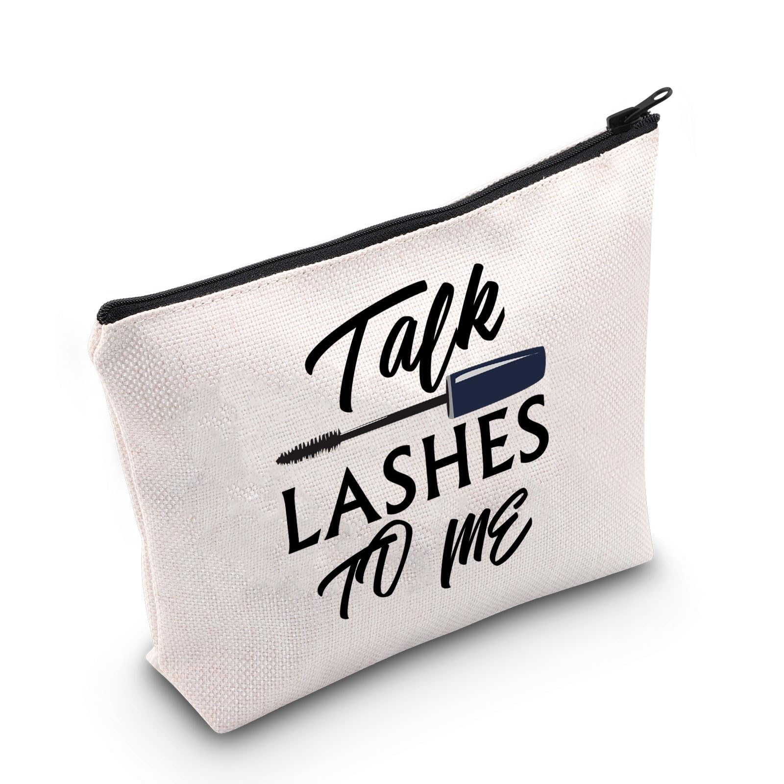PLITI Lash Artist Gifts Beauty Lashes Girl Makeup Bag Esthetician Gift Eyelashes Artist Gift Talk Lashes to Me Lash Tech Gift (Talk Lashes bagU)
