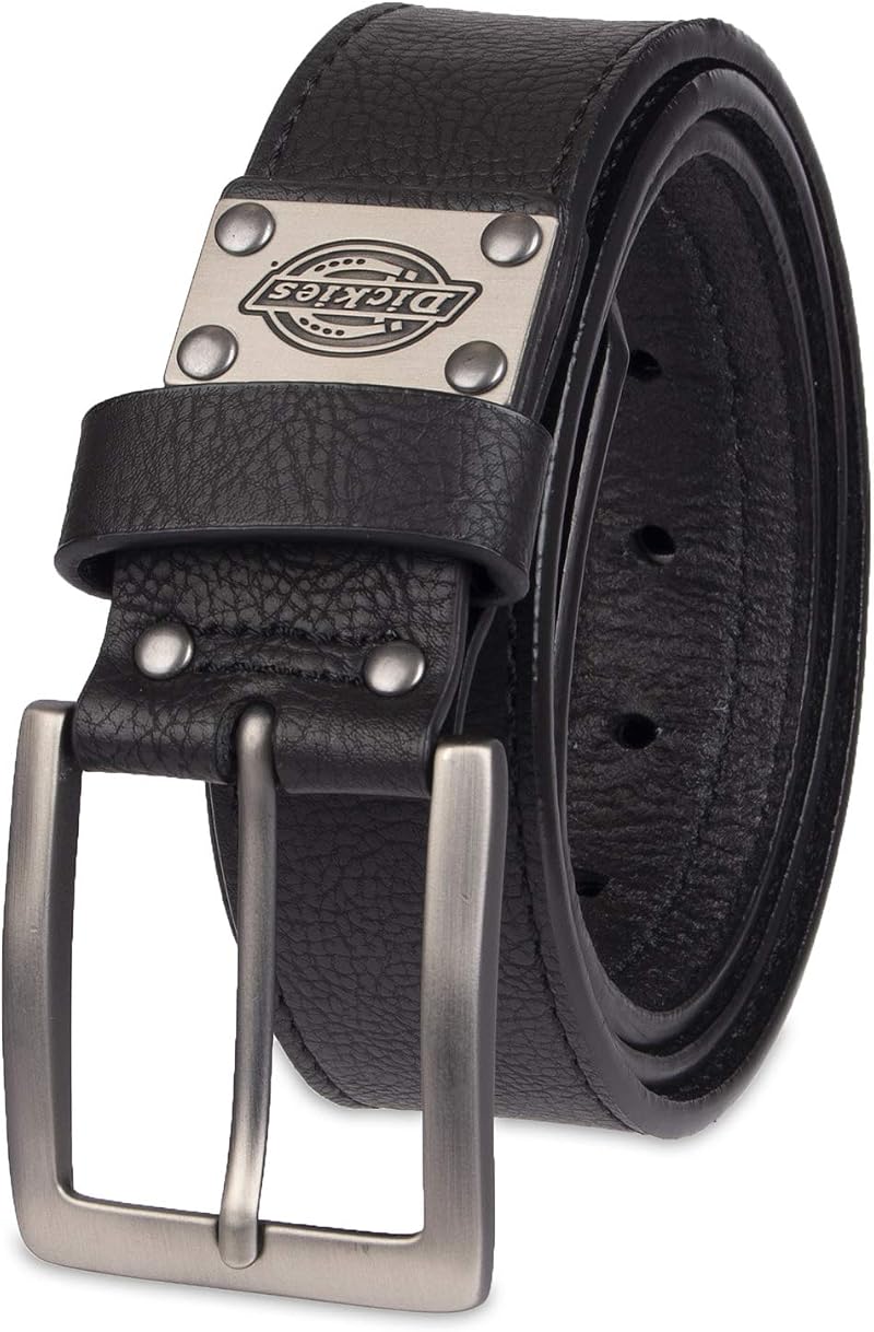Dickies Men's Black Plaque Industrial Strength Belt Size Medium
