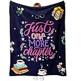 LuxeCove Book Lovers Reading Blanket Gift, Cozy Bookish Quote Throw for Readers, Literary Decor for Couch and Bed, Women and Teens, Birthday Christmas Mother’s Day Valentine’s, 50'' x 60''