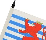 AZ FLAG Luxembourg Table Flag 4x6 in Red Lions 10 inch Pole Black Base view 4