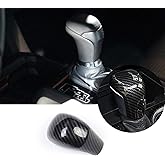 Tocatus Gear Shift Knob Trim for Toyota Tacoma 2016-2024, for Pudora 2017-2020, for Land Cruiser 2015-2020, for Highlander 2014-2019, for Fortuer 2016-2022, ABS Carbon Fiber 1PC