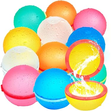 24 Bombes à Eau Réutilisables En Silicone – Remplissage Rapide, Jeux D'Eau Été Piscine Plage Jardin, Lot Ballons Eau Fun Enfants Adultes