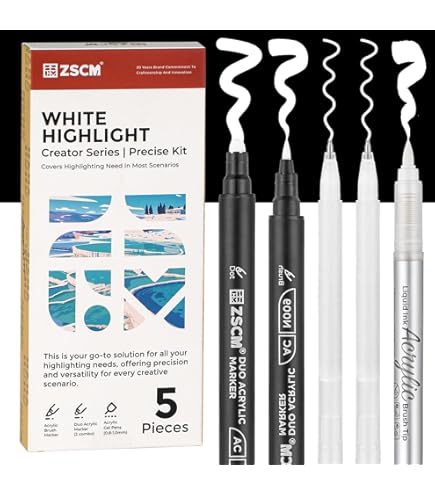 Amazon.com : Stationery JP Japanese White Pen Sampler, Gel