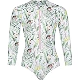 Tame the Sun Girls Swimsuit - One Piece Girl Bathing Suit - UPF+ Rash Guard Swimsuits for Girls with UV Protection