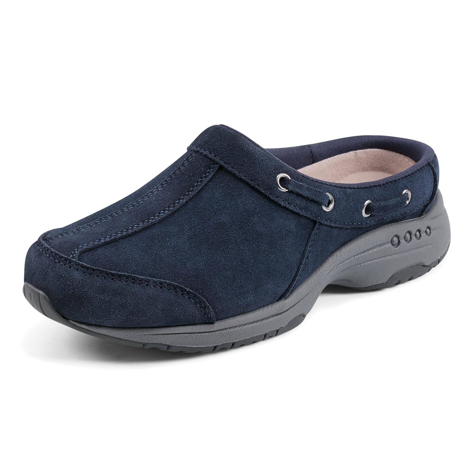 Easy Spirit Women's Travelport26 Mule, Navy, 8.5 X-Wide Image