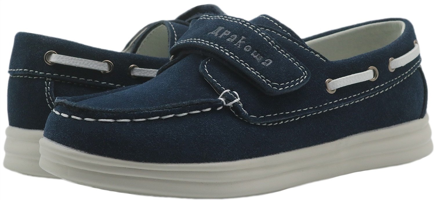 Apakowa Kids Boys Loafers Casual Slip On Boat Shoes (Toddler/Little Kid
