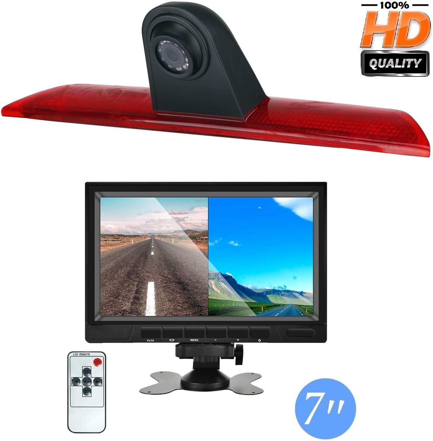 CAMECHO Rückfahrkamera Für Ford Transit 2015-2020 - 720P HD, 140° Weitwinkel