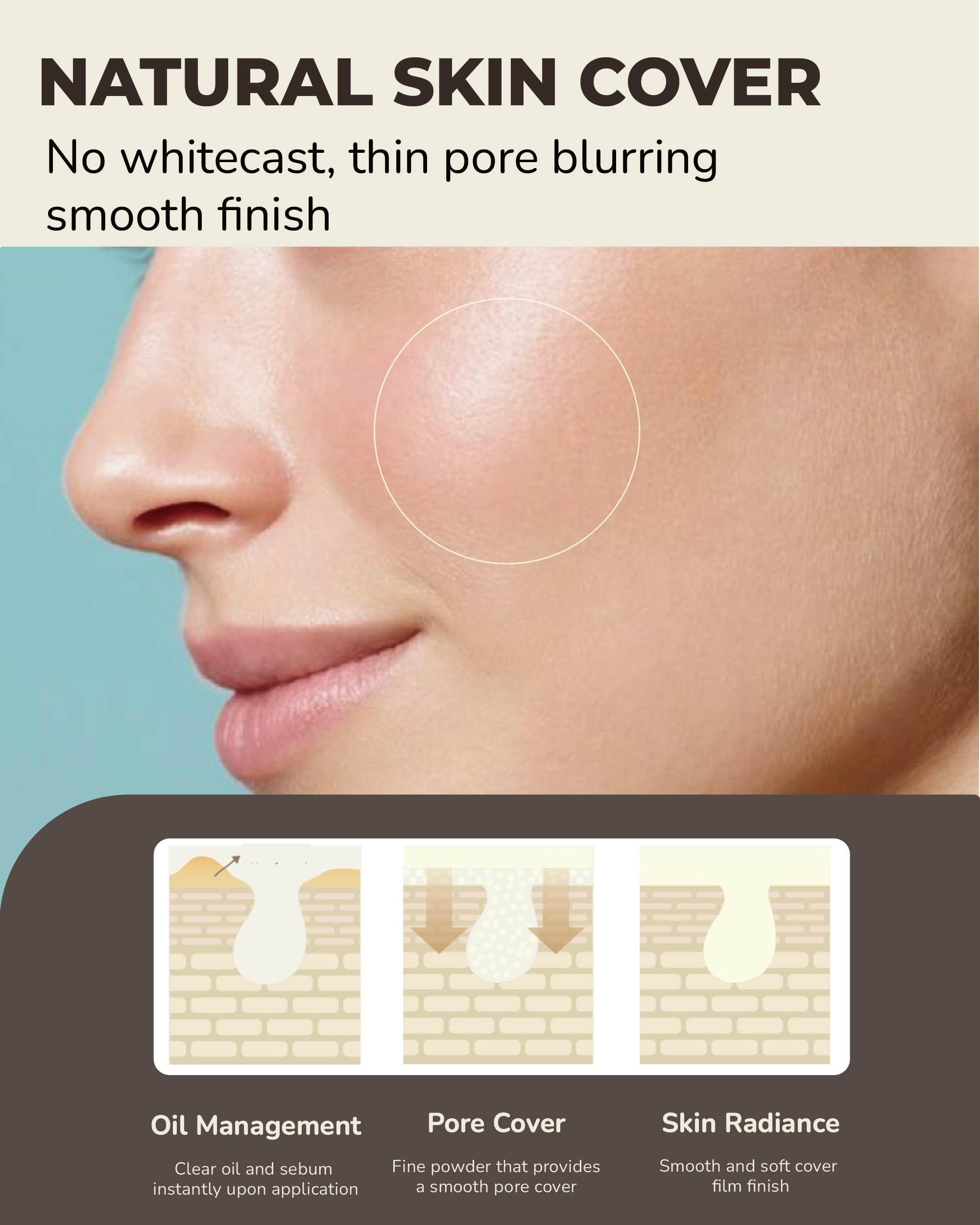 OBgE Oil Control Stick (0.6oz) - Non-Greasy, Soothing & Cooling Facial Care. High Defense. Lightweight, Long-Lasting Protection, Oil Absorption, No Clumps. Travel Essentials. Witch Hazel, Mint.