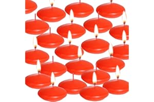 20 Pcs Floating Candles Centerpieces, 1.5 Inch Unscented Small Decoration for Vases, Valentine's Day, Thanksgiving, Wedding, 