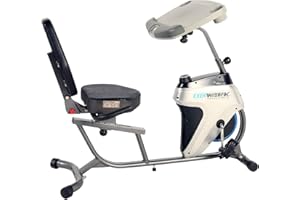 EXERPEUTIC 2500 Bluetooth 3 Way Adjustable Desk Recumbent Exercise Bike