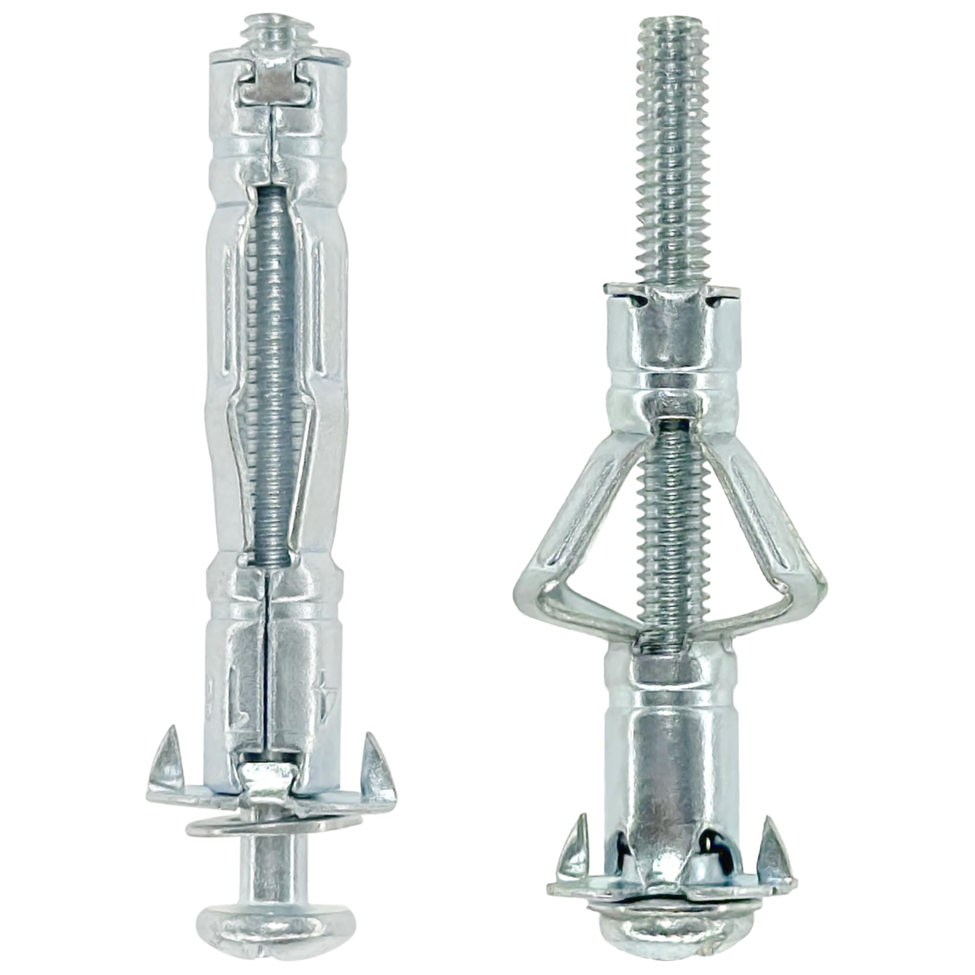 50 PCS Metal Drywall Expansion Bolts Screws Plasterboard Fixings Hollow Wall Anchors