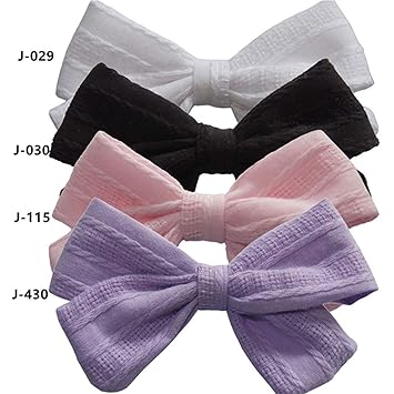 Amazon Com 4 Pcs Fabric Bow Clips Hair Bow Hair Clips Hair
