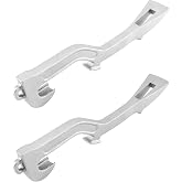 QWORK Fire Hose Spanner Wrench, Universal Aluminum, Fire Equipment, 11-7/8" Length, 2 Pack