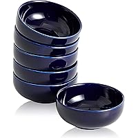 Swuut Ceramic Pinch Bowls,2.5 oz Mini Prep Dip Bowl Set,Small Dipping Salsa Charcuterie Soy Sauce Side Dish for Sushi,Set of 