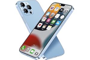 MEARAR Dummy Fake Phone Model, Looks Like The Real Phone Compatible with Phone 13 Pro max, for Cell Phone Store Display or Send a Toy Phone 13 Promax for Kids (Blue Colorscreen)