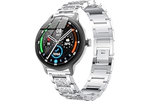 DR03, DR05, DR06 Smart Watches Bands, Women Jewelry Bling Diamond Metal Dressy Strap Adjustable Replacement Strap Accessories