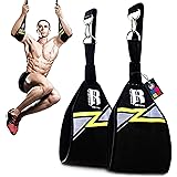 RIMSports Hanging Ab Straps for Pull Up Bar Attachment, Premium Ab Straps for Ab Workout, Gym Exercise Pullup Equipment for M