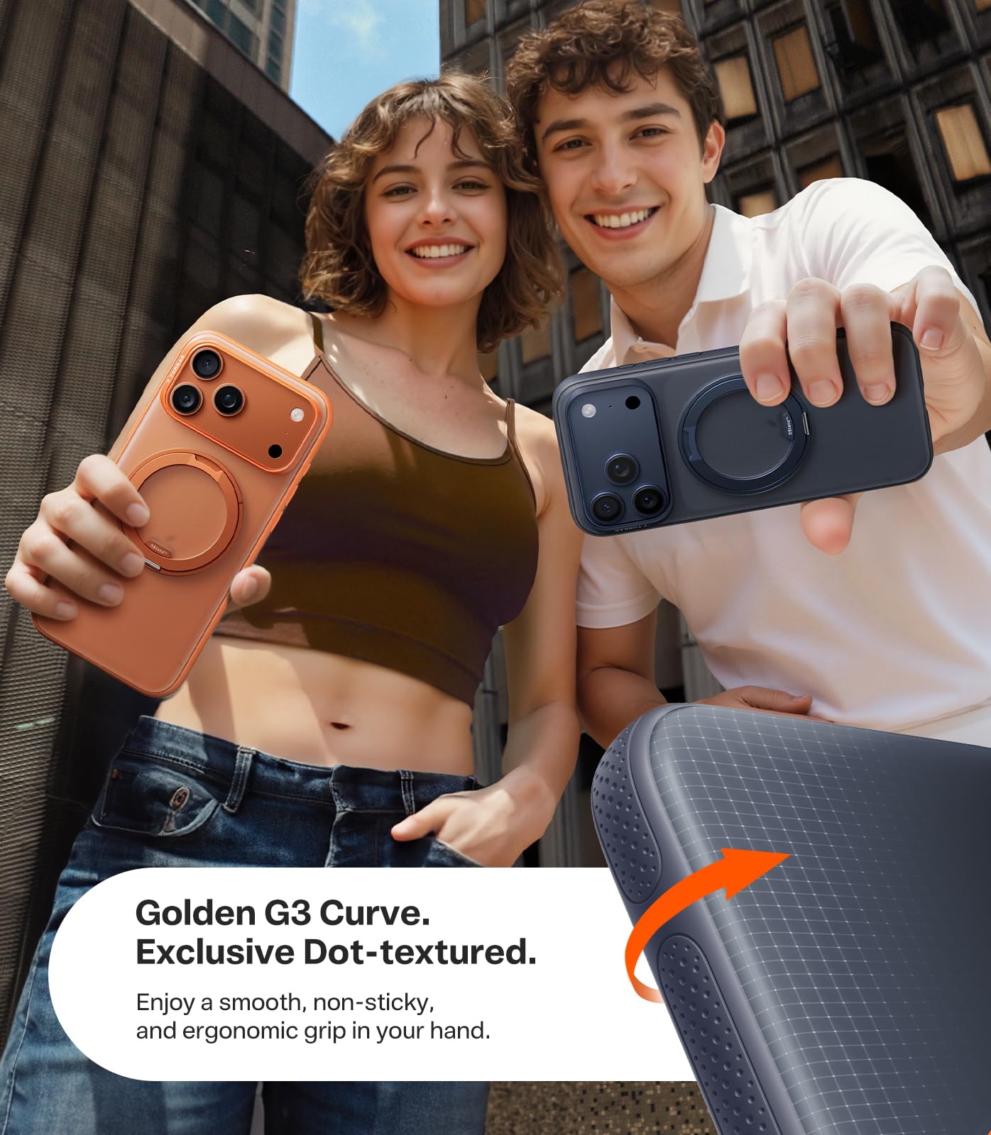 TORRAS 360 Magnetic Stand for iPhone 17 Pro Max Case, [Fit for MagSafe] [4X Military-Grade Protection] Slim Case for iPhone 17 Pro Max, 6.9