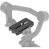 Fotga Camera Quick Release Mount Plate for Zhiyun Crane 2 3 LAB Weebill 2 3 Weebill-S Gimbal Stabilizer,Compatible with Manfrotto 501HDV 503HDV 701HDV MH055M0-Q5 Tripod Ball Head as 501PL Plate