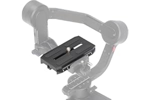 Fotga Camera Quick Release Mount Plate for Zhiyun Crane 2 3 LAB Weebill 2 3 Weebill-S Gimbal Stabilizer,Compatible with Manfrotto 501HDV 503HDV 701HDV MH055M0-Q5 Tripod Ball Head as 501PL Plate