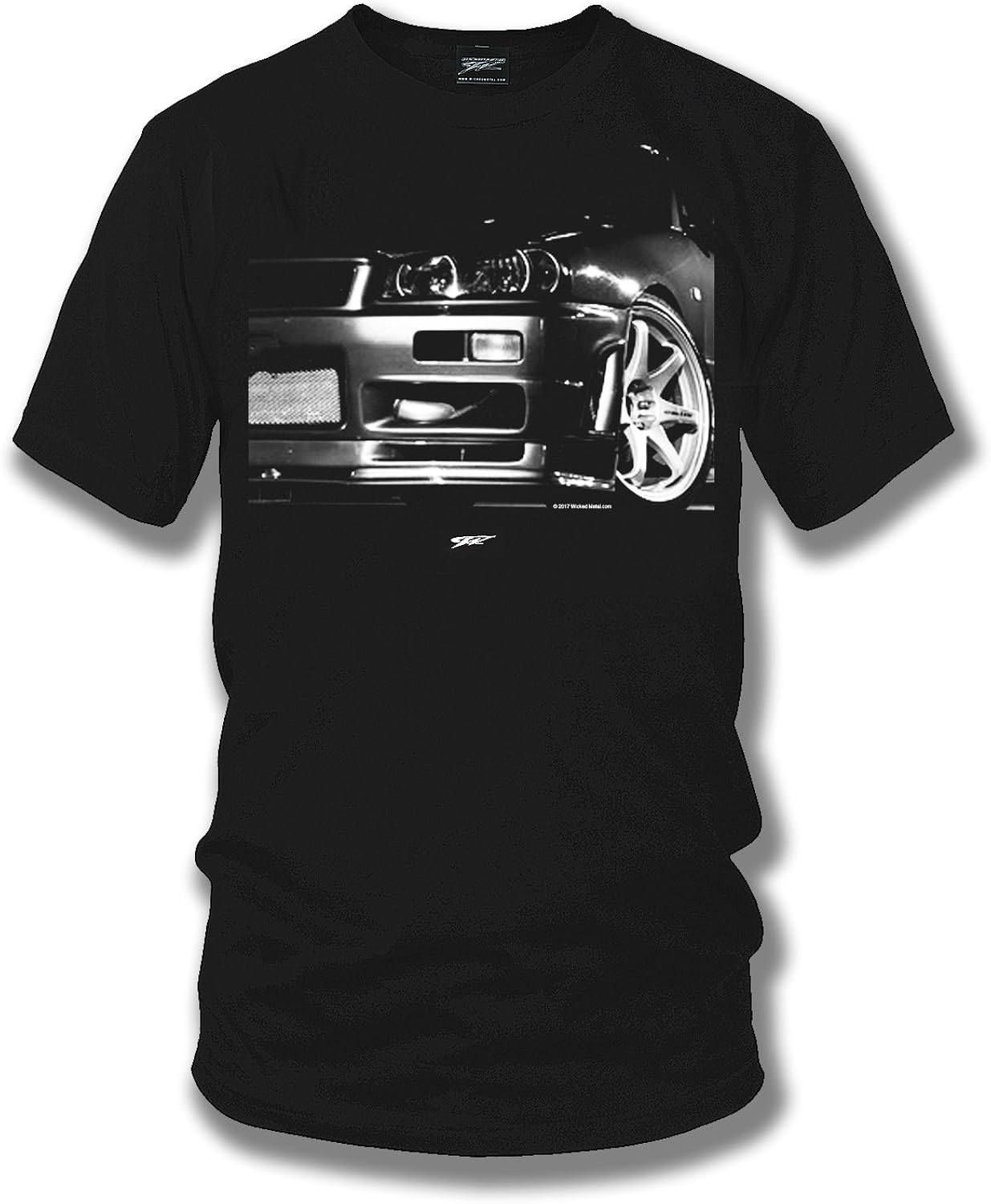 Amazon Co Jp Wicked Metal 日産スカイライン Gtr シャツ チューナー カーシャツ 輸入車 服 ファッション小物