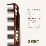 KENT Handmade Comb Small Size Coarse Fine Teeth Cellulose Acetate Gentle view 6