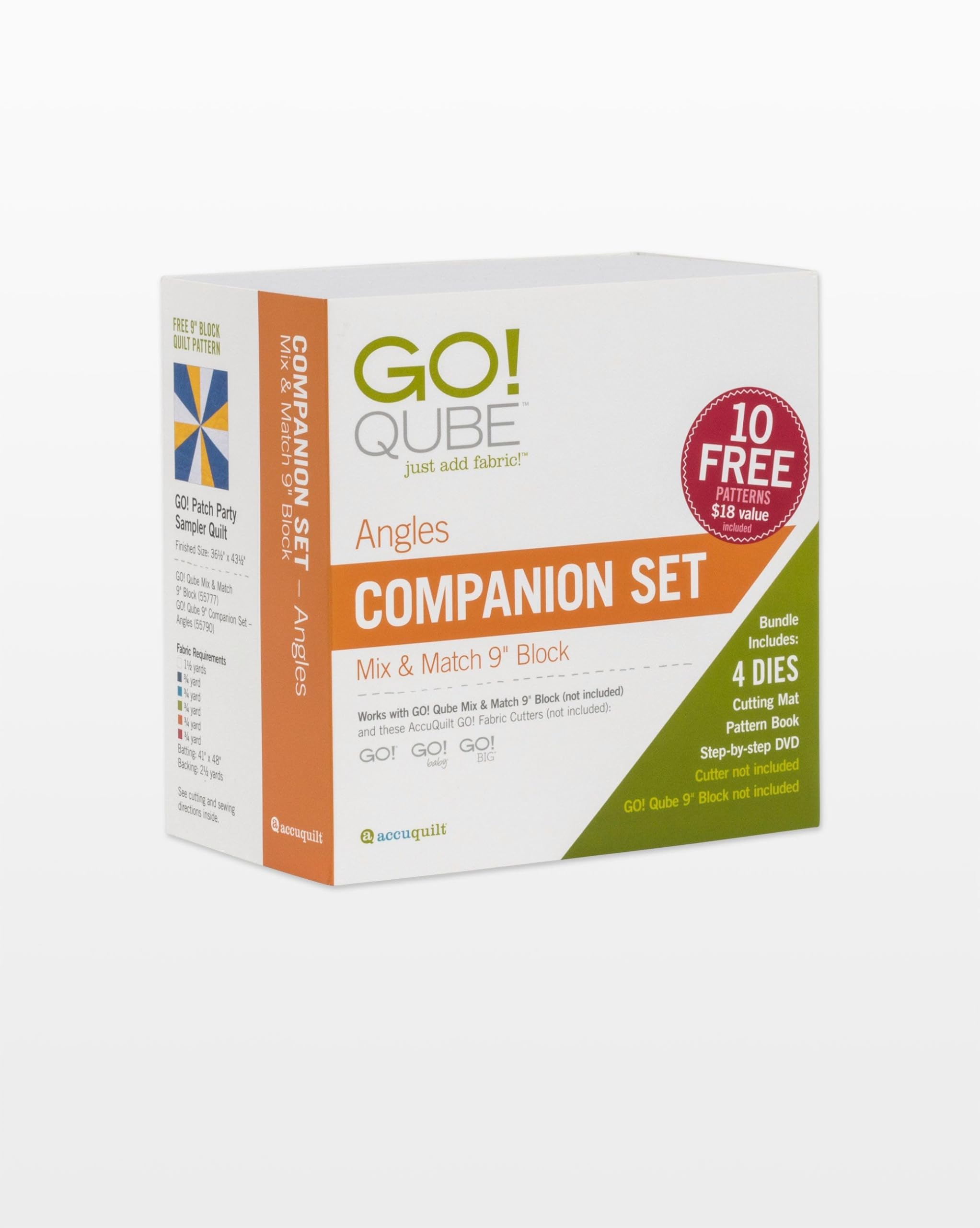 AccuQuilt GO! Qube 9" Companion Set-Angles