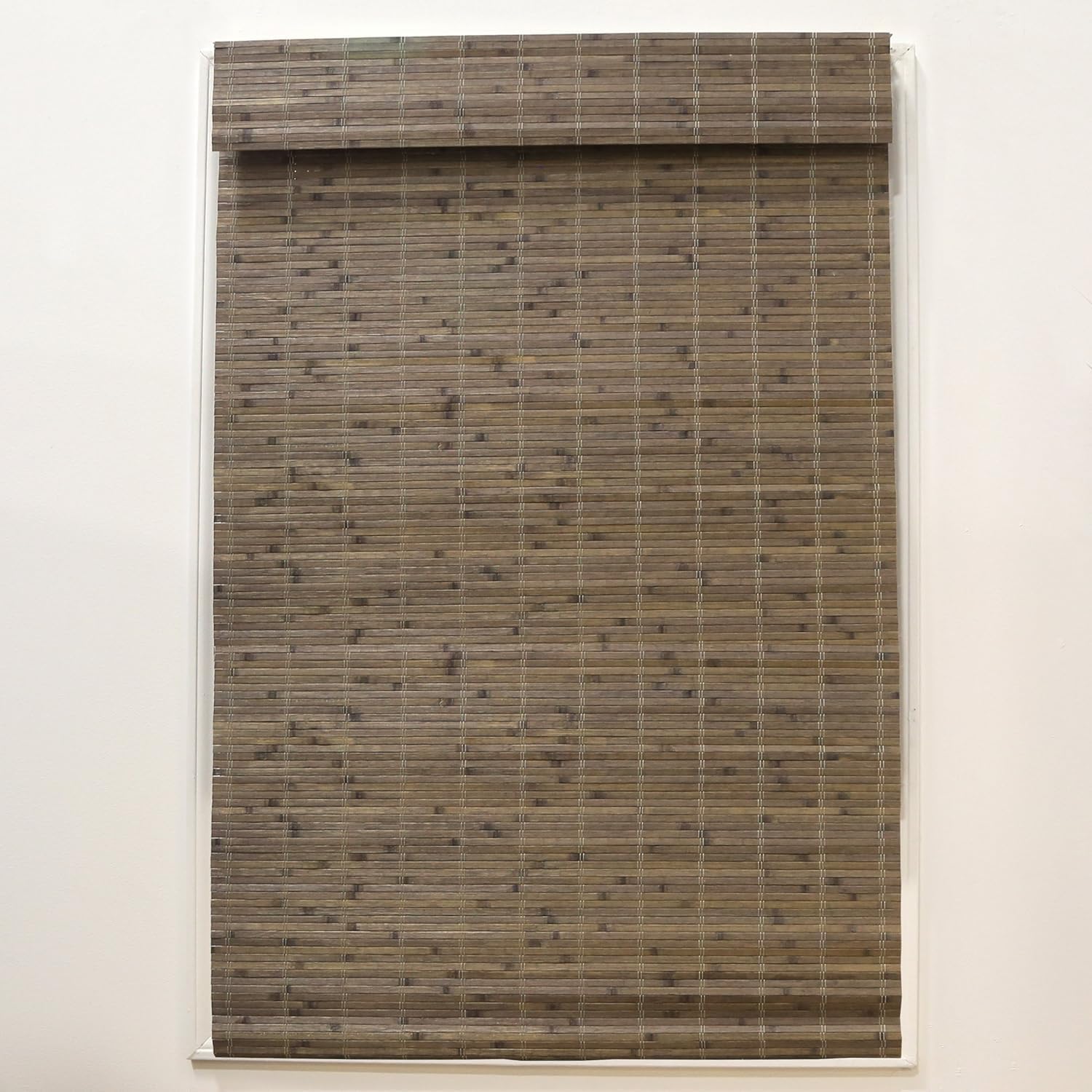 Radiance 29" X 64" Bamboo Roman Shade, Driftwood, 29" W X 64" H