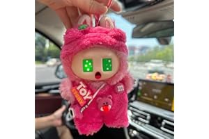 WASTROYAL Macaron & Colorful Style Outfit Set for Labubu 17cm Dolls (Gen 1–3) – Cute Clothing Kit for POP MART Figurines (No Doll Included) (Strawberry Pink)