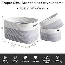 OIAHOMY Storage Basket, Woven Baskets for