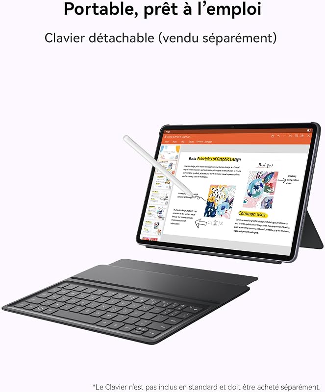 MatePad 11.5 2025, Tablette 11,5 Pouces 2,5k 120 Hz Écran PaperMatte, M-Pencil (3e génération), 8+256GB, Batterie de 10 100 mAh, Garantie supplémentaire de 6 Mois exclusivement sur Amazon