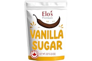 Vanilla Sugar 227g – Premium Gourmet Cane Sugar Infused with Natural Vanilla Bean – Ideal for Baking, Coffee, Desserts & Beve