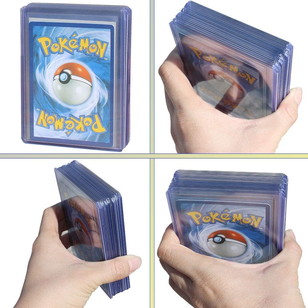 WINTRA 3" x 4" Toploaders and Penny Sleeves Bundle for Trading and Sports Cards, Including 50 35pt Toploaders and 100 Clear Soft Card Sleeves (50 toploaders + 100 Sleeves): Office Products