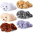 Harrycle 6 Pcs 8 Inch Stuffed Animal Plush Dog Puppy Soft Plush Pillow Toy Fluffy Puppy Set for Kids Girls Dog Theme Party Favor Birthday Baby Room Home Decor(Cute Style,Cute Color)