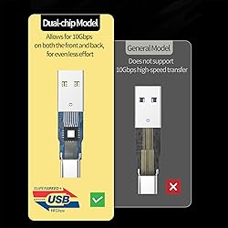 [10Gbps 2 Pack] USB C Female to USB A Male Adapter